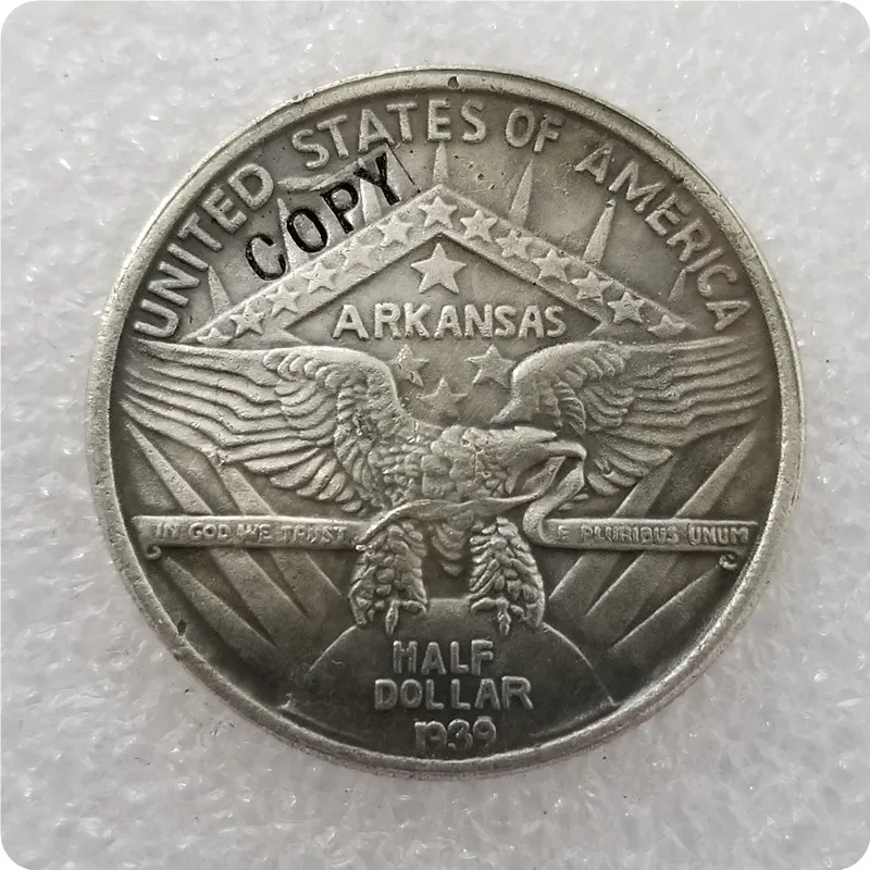 США 1935-1939 юбилейные 50 центов копии монет - Цвет: 1939