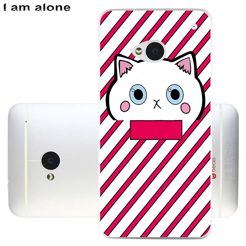 Чехлы для телефонов htc One Dual Sim M7 802d 4," мягкие сумки из ТПУ мобильный мультфильм Печатный для htc One M7 Dual Sim чехол