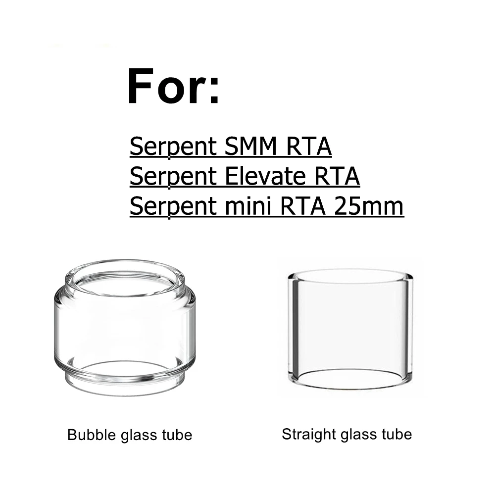 HXJVAPE оригинальная пирекс лампа в форме пузыря стеклянная трубка бак подходит для Wotofo змей SMM/Elevate/Мини 25 Танк RTA атомайзер танк Serpent SMM / Elevate / mini 25mm RTA