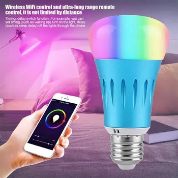 

WIFI Control Wireless Bedroom LED Light Bulb LED Bulb Super Bright Durable LED Lamp Home for Amazon Alexa