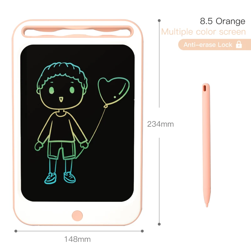 8.5 colorful orange Beiens игрушки для рисования 8,5/10 дюймов ЖК-доска для рисования ультра-тонкий планшет для письма электронный блокнот для рукописного ввода Красочная доска для экрана - Цвет: 8.5 colorful orange