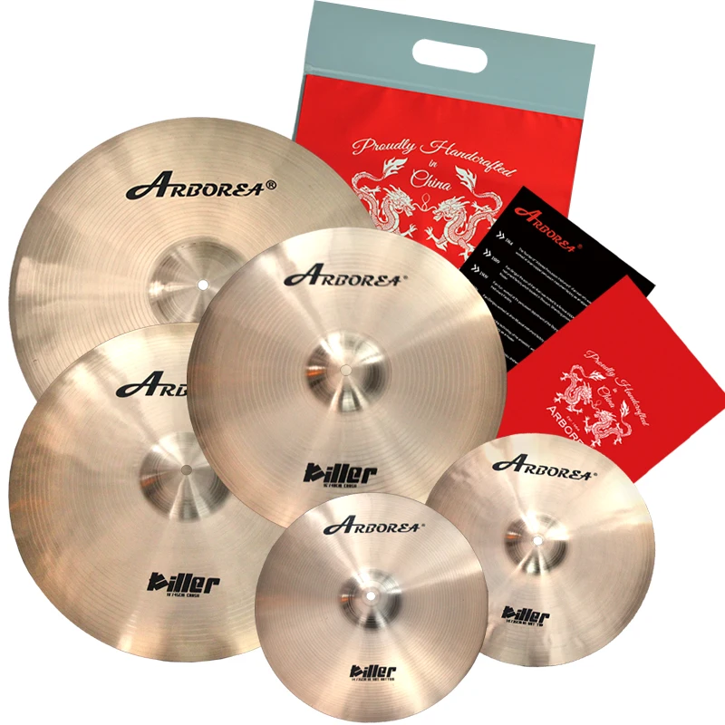 Arborea B20 Killer Series Cymbal Pack 14'hh+ 16 ''Crash+ 18'' Crash+ 20 ''Ride