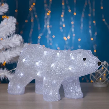 

The figure is acrylic. "Standing bear" 45x15x23 cm, counter. with dimer, 40 LED, 220V 2310850