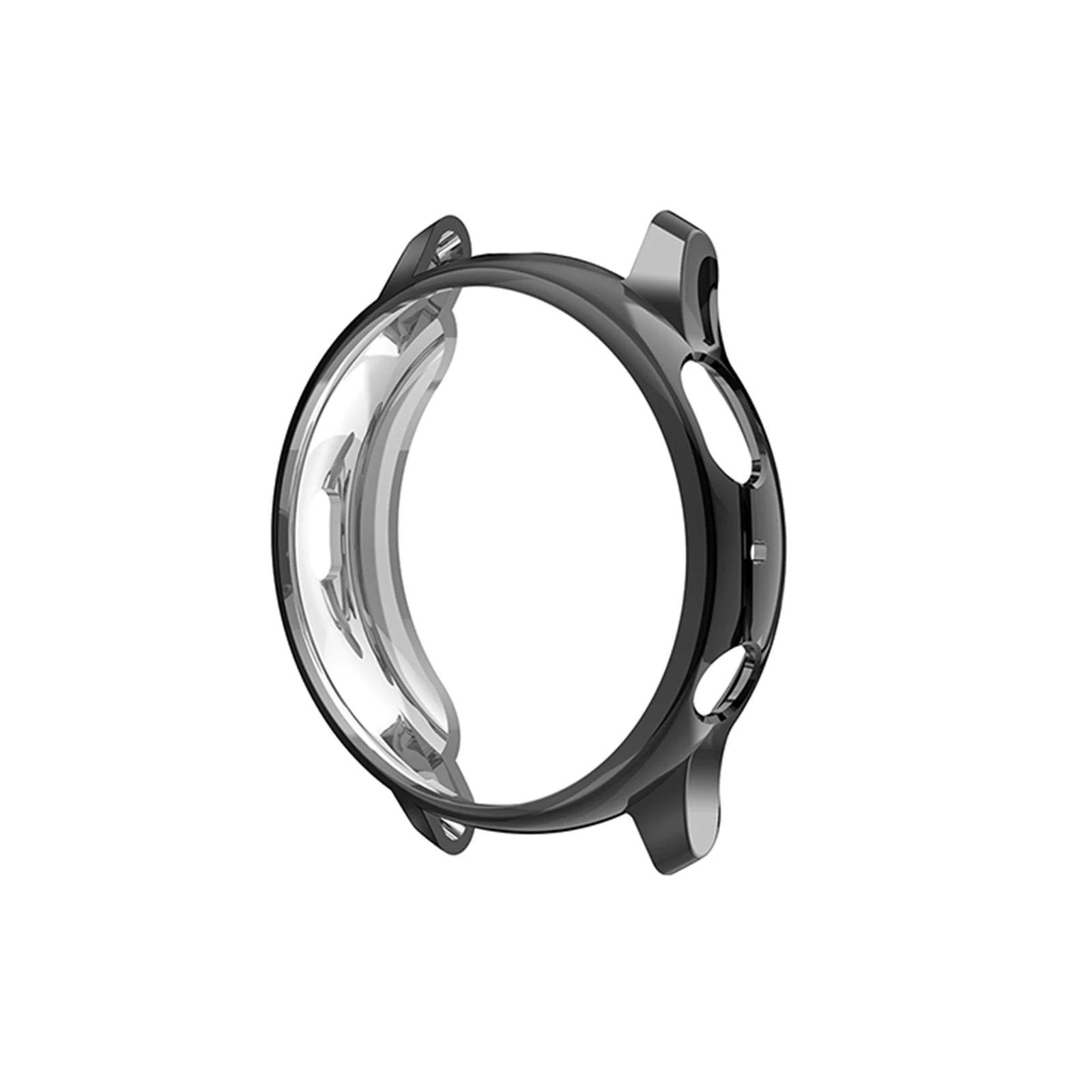Black Мягкий чехол из ТПУ для samsung Galaxy Watch Active 2, R830, 40 мм, R820, 44 мм, чехол с рамкой для часов, защитный аксессуар для Galaxy Active2 - Цвет: Black