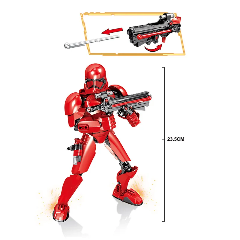 2019 новые Звездные войны Bionicle Hero завод Звездный Воин сборные фигуры солдат