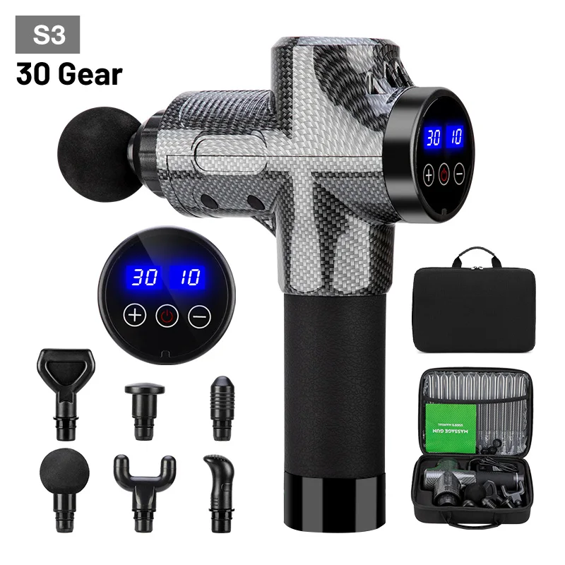 High frequency Massage Gun Muscle Relax Body Relaxation Electric Massager with Portable Bag Therapy Gun for fitness 12