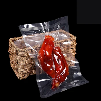 

0.16mm Vacuum Nylon Transparent Cooked Frozen Food Saver Packing Stoer Bag Plastic Meat Snack Tea Vegetable Fruit Rice Egg Bean