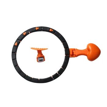 

Auto-Spin Hoop Smart Counting Loop with Adjustable Waistband Foldable Weight Hammer for Exercise FAS6