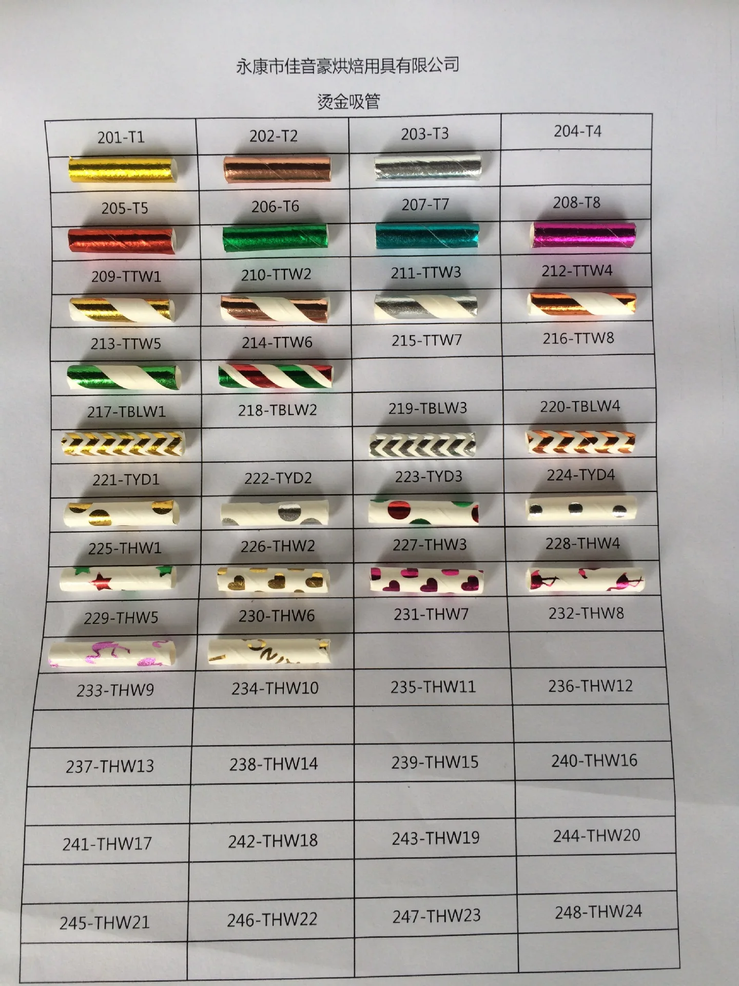 201-230烫金纸吸管
