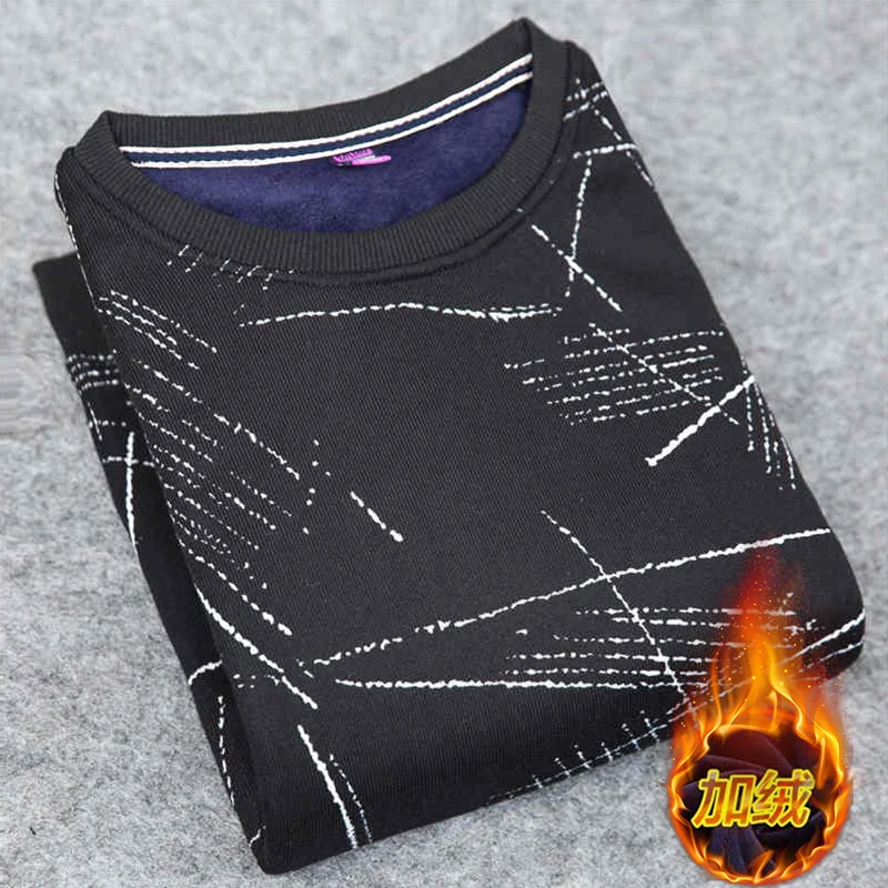 2018 winter new tide men's sweater plus velvet thick warm sweater / men's round neck sweater fashion casual pullover 2018 winter new tide men's sweater plus velvet thick warm sweater / men's round neck sweater fashion casual pullover