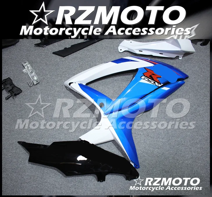 ABS мотоцикл обтекатель комплект для SUZUKI GSXR600 750 K8 2008-2010 год кузов литья под давлением Магазин № 1133