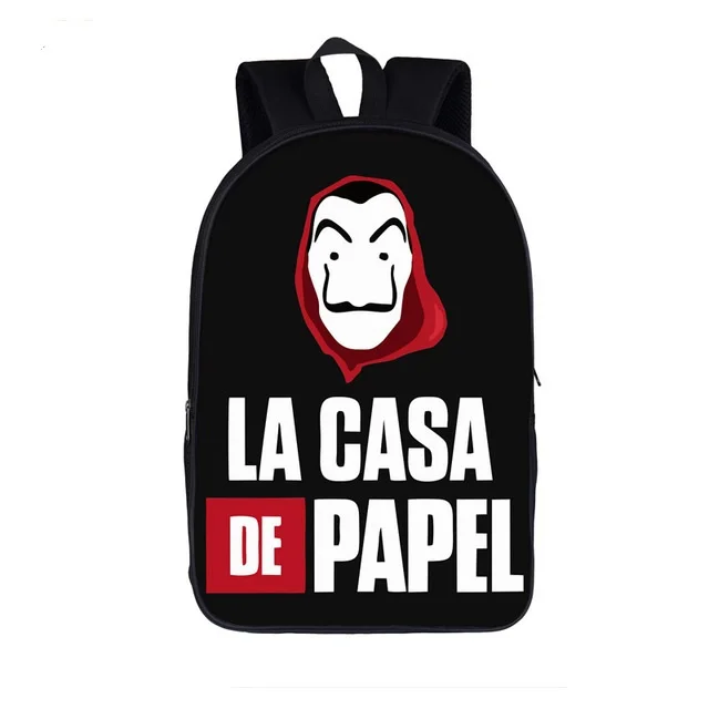 Деньги Heist рюкзак Для женщин/Для мужчин рюкзак ТВ шоу La Casa De Papel комплекты для мальчиков и девочек-подростков, рюкзак House Of paper школьный рюкзак - Цвет: as pictures