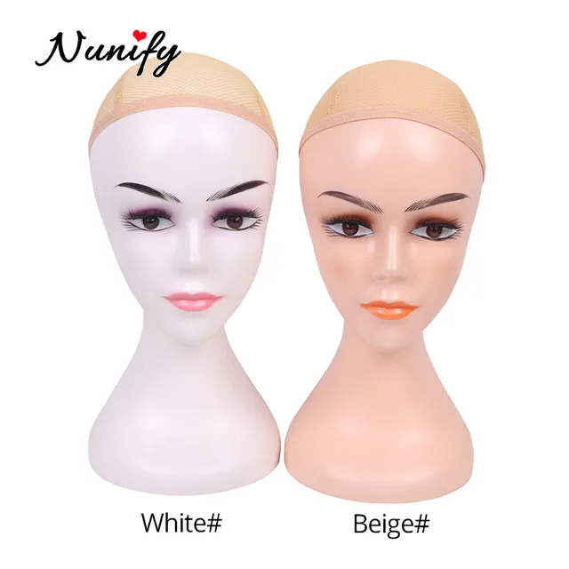 New PVC Female Mannequin Head For Display Wigs Hats Cap Headphone Scarf  One-shoulder Female Head Jewellery Display Stand