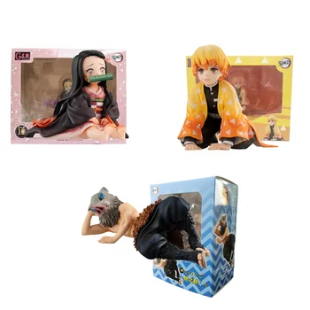 

Demon Slayer Kimetsu no Yaiba Nezuko Zenitsu Inosuke Anime Figures Cute Demonic Collection Model Doll Action Figma Juguetes Toys