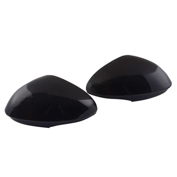 

1Pair Carbon Fiber Style Side Rearview Wing Door Mirror Cover Cap Trim Shell Fit for Alfa Romeo Giulia 2017 2018 2019 2020