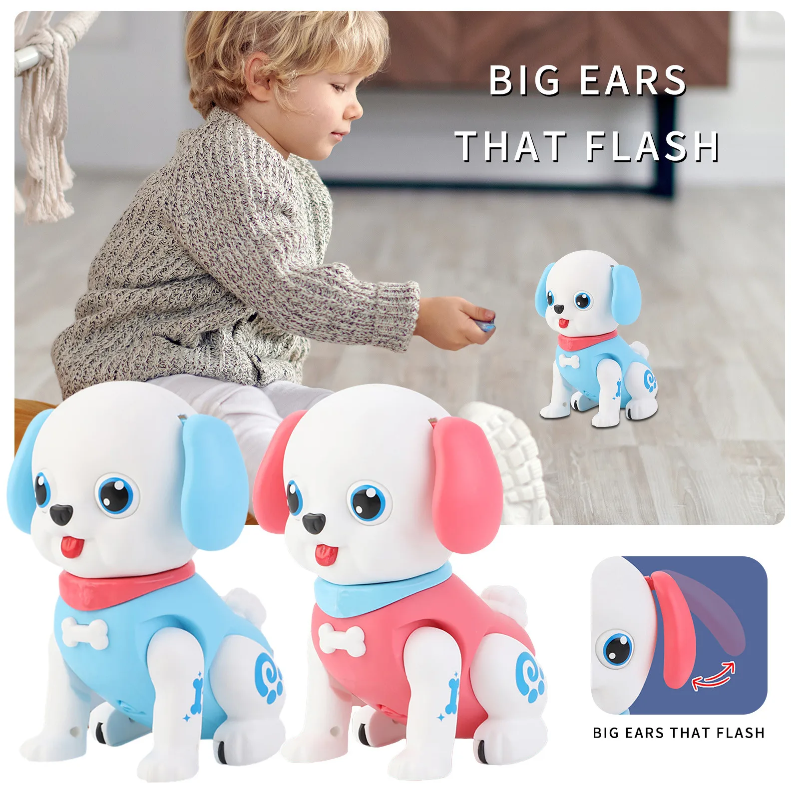 Cute Robot Dog Robotic Puppy Interactive Toy Children's Electric Dog