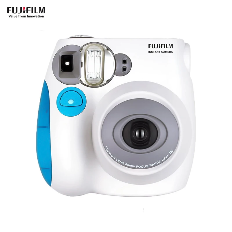 Фотокамера моментальной печати Fujifilm Instax Mini7c Mini 9 Mini Instax mini 7S mini9 подарок на день рождения, Рождество, год - Цвет: Mini 7S Blue