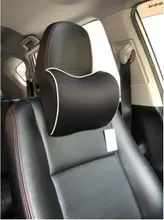 Almohada de cuello para coche, reposacabezas Universal, soporte de viaje, cojín de masaje, funda de tela, asiento, silla, cabeza suave de espuma viscoelástica