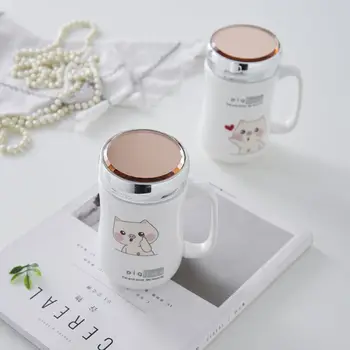 

Ceramic Water Cup Female Student Mug Coffee Cup Couple Cup Large Capacity Office Single Cup 450ml Christmas Mug Travel Mug
