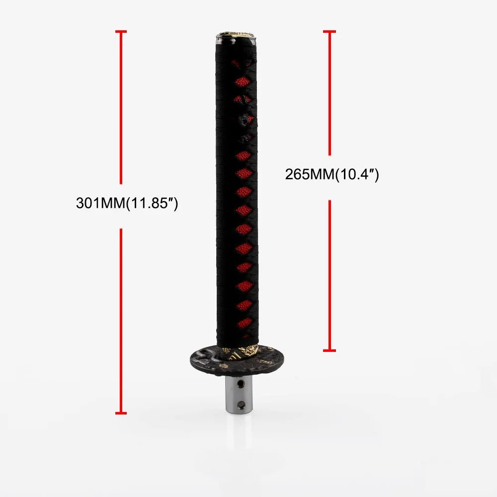 Universal 200MM/300MM JDM Katana Samurai Sword Shift Knob Shifter With Adapters Gear Shift knob car accessories