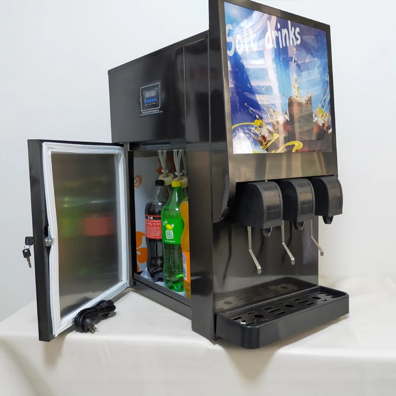 Three Flavors Cold Drink Juice Machine Iced Cola Machine Cola Vending Soft Drink Coke Beverage