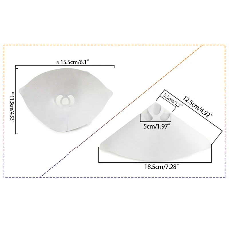 Acessórios de Impressora Funis de Filtro Novos Pces Funil 3d Papel Branco Engrossar 2022 50 1 Peças e acessórios em 3D