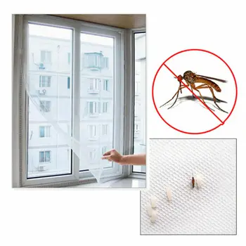 

WHITE Window Insect Screen LARGE Mosquito/Wasp/Fly/Bug Door Mesh Net Self Grip