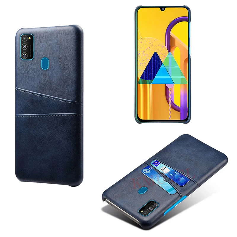 Держатель для карт чехол для samsung Galaxy A70S a50s a30s a20s a10s A10 A20 A30 A40 A50 A70 A80 A90 M10 M20 M30S Стильный чехол-портмоне из кожи