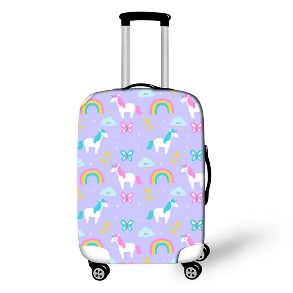 Kawaii Девушка чемодан пылезащитный чехол защитный чехол эластичные дорожные аксессуары чемоданы Organizadores 18-32 xl дюймов - Цвет: 15