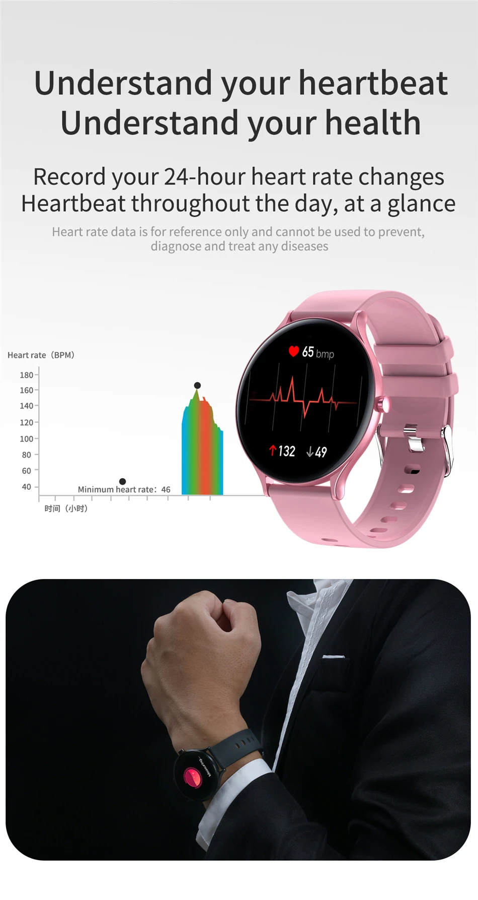 LIGE 2020 New Smart Watch Men Heart Rate Blood Oxygen Social APP Message Reminder Waterproof Sport Full Touch Screen smartwatch