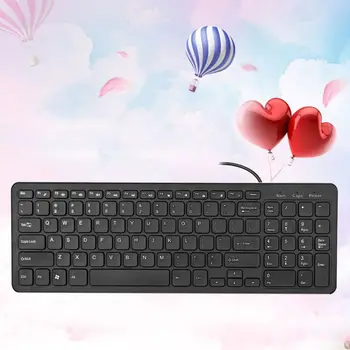 

Universal Wired USB Keyboard with Chocolate Key Multimedia for Laptop Notebook Q6PA