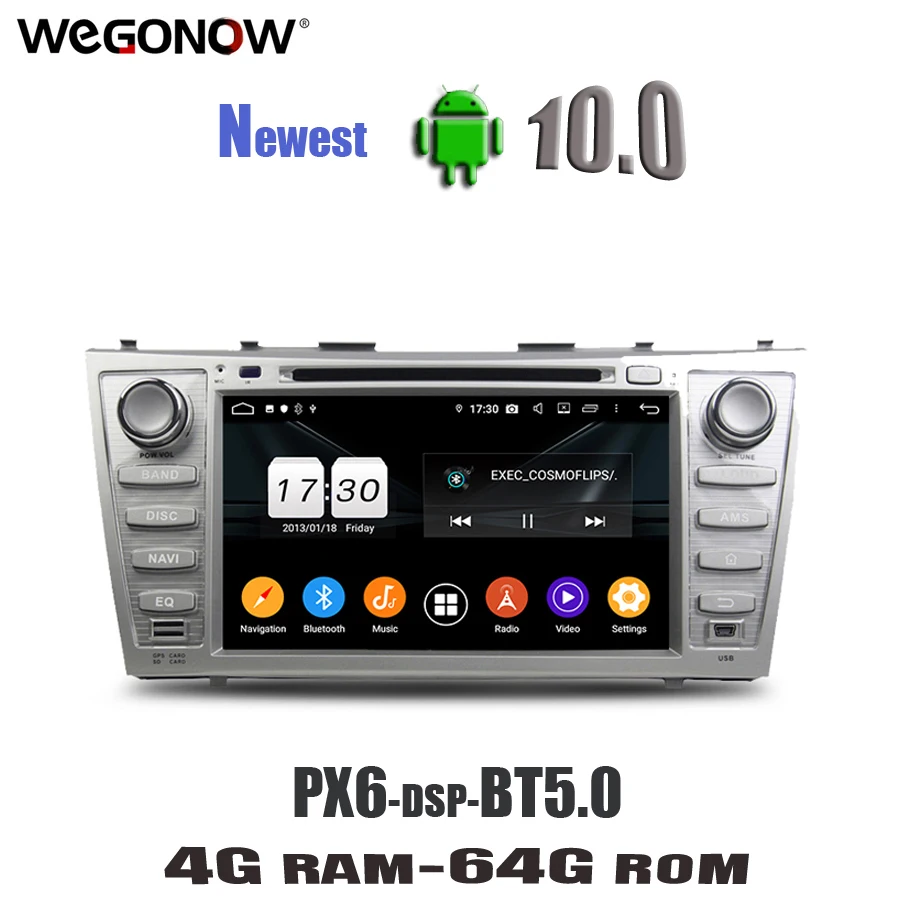 PX6 DSP TDA7851 Android 10 4 Гб + 64 ПЗУ 8 ядерный автомобильный DVD плеер Wifi 4G Bluetooth5.0 RDS радио GPS