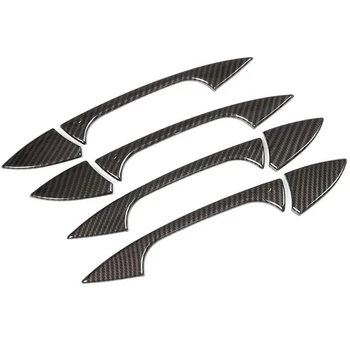 

4 x ABS Carbon Fiber Car Door Handle Trim for Mercedes Benz a GLK GL ML C Class W204 X204 W176 Car Accessories