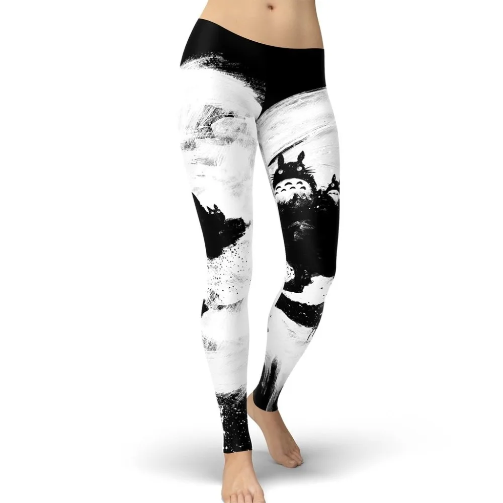 Mallas estampadas con dibujos animados Kawaii para mujer, leggings con estampado de My Neptuno Totoro Moonlight, 2021