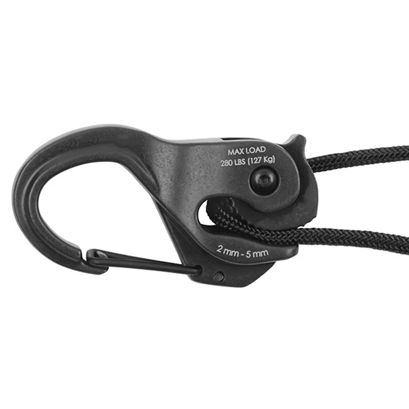 

Multifunction Knot-free Cord Tightener Hook Aluminum Binding Rope Hook Portable Fixed Tool without Rope Outdoor Hiking J8 2019#3