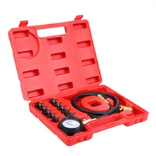 Samger testeur de pression d'huile avec adaptateur | Ensemble de jauge de pression à huile 12 pièces