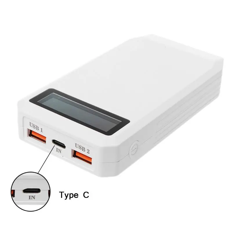 Без Батарея) Dual USB QC 3,0+ Тип C PD Выход 3x18650 батареи DIY Мощность банка коробка держатель чехол быстро Зарядное устройство для мобильного телефона