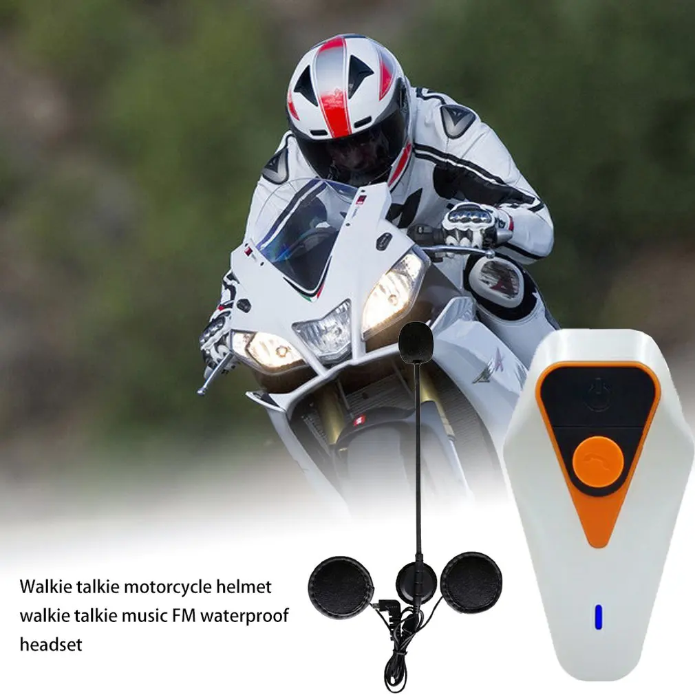Wt002 1000M Ip67 водонепроницаемый мотоциклетный шлем рация мотоциклетная рация наушники с fm-радио