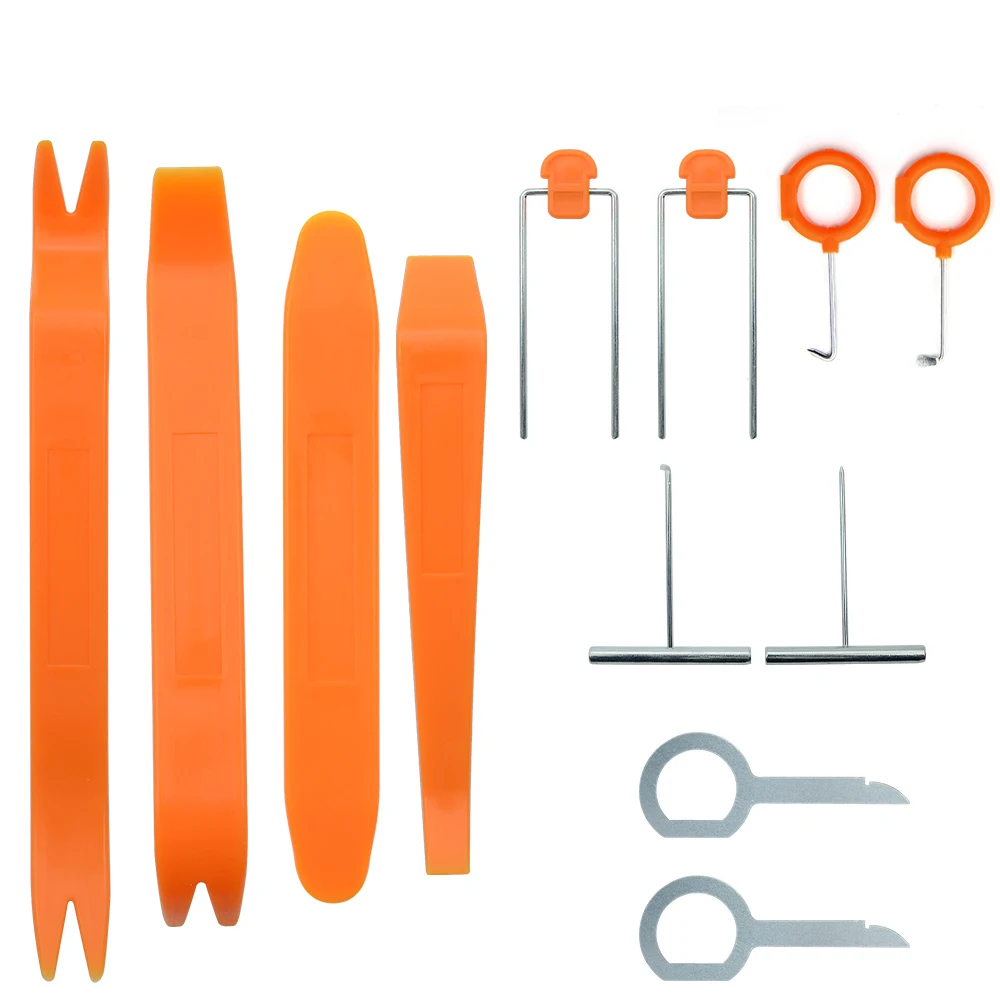 Авто ремонт в разобранном виде 12 шт./компл. для аудио удаления установка набор инструментов для автомобиля Радио Дверь Клип Панель Даш