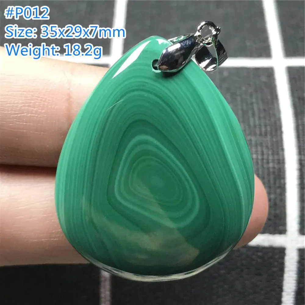 DUOVEKT Natural Green Malachite Pendant for Woman Man 28x21x8mm Water Drop Beads Stone Crystal Necklace Pendant Jewelry