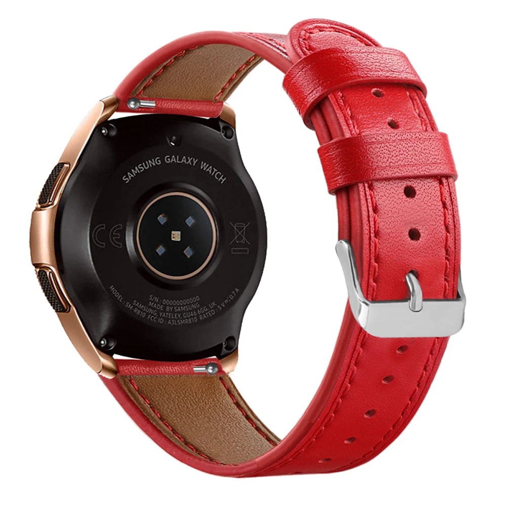 Heang ремешок для часов из натуральной кожи для samsung Galaxy Watch(42 мм)/Galaxy Active 40 мм/gear Sport
