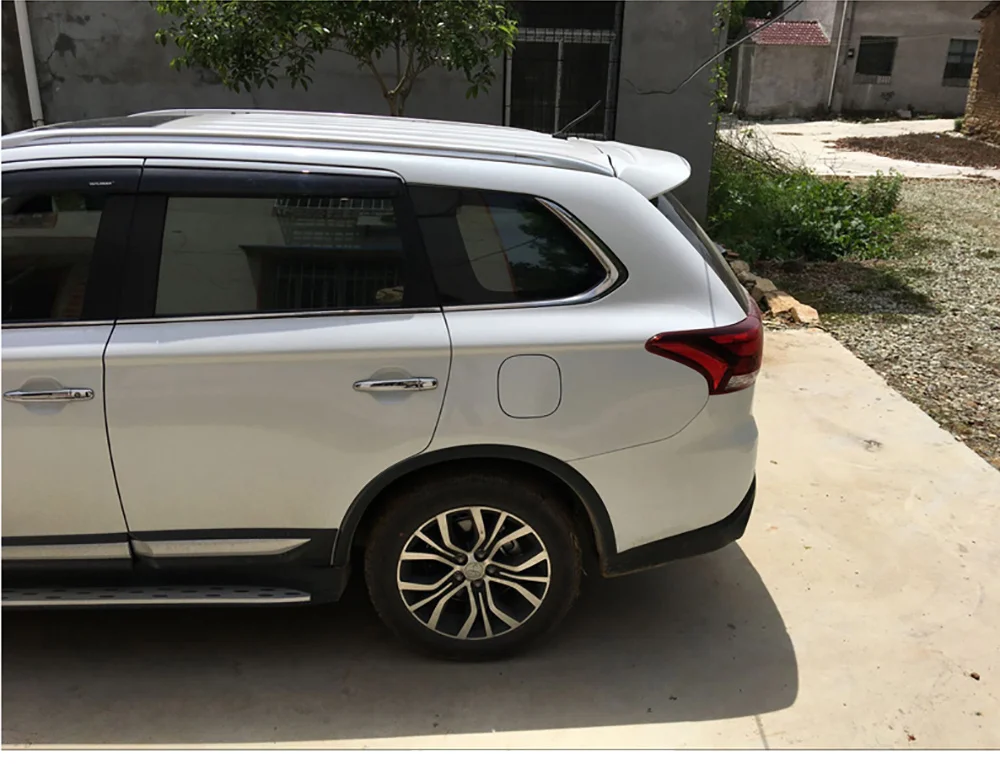 Подходит для Mitsubishi Outlander 2013 черный Спойлер ABS Пластик задний багажник крыла спойлер автомобиля аксессуары