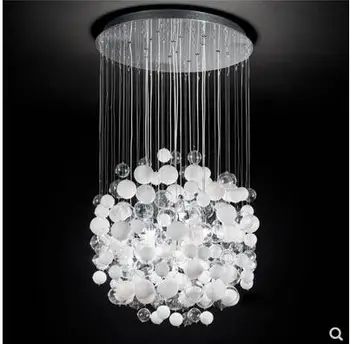 

Glass ball chandelier art ball magic bean art living room dining room bedroom bar post-modern Nordic simple chandelier