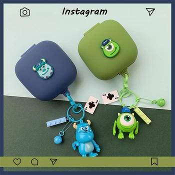 

Silicone Cover for Beats Powerbeats Pro Case Earphone Protect Bluetooth Earphone Accessories Portable Bag Doll Keyring Stand