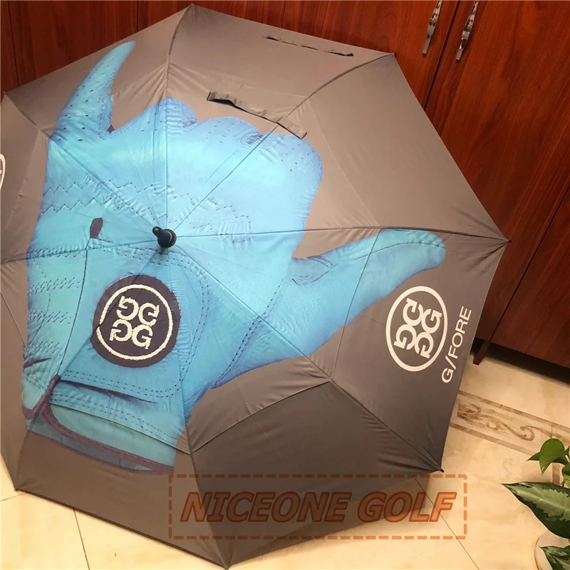The new Golf Sunscreen Umbrella G/FORE is a double layer durable  sun-shading oversize sunny umbrella reinforced