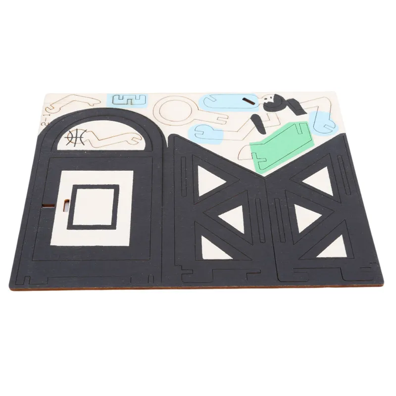 Горячие деревянные блоки Детские Ранние развивающие игрушки DIY щетка горшок модель ручной сборки Строительные строительные игрушки 3 варианта