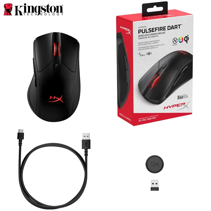 Оригинальная беспроводная RGB игровая мышь kingston HyperX Pulsefire Дротика мышь USB для ноутбука/компьютера Mause для PC mouse Gamer