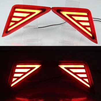 

2PCS Multi-functions Car LED Rear Fog Lamp Bumper Light Auto Bulb Brake Light Reflector For Toyota C-HR CHR 2016 2017 2018 2019