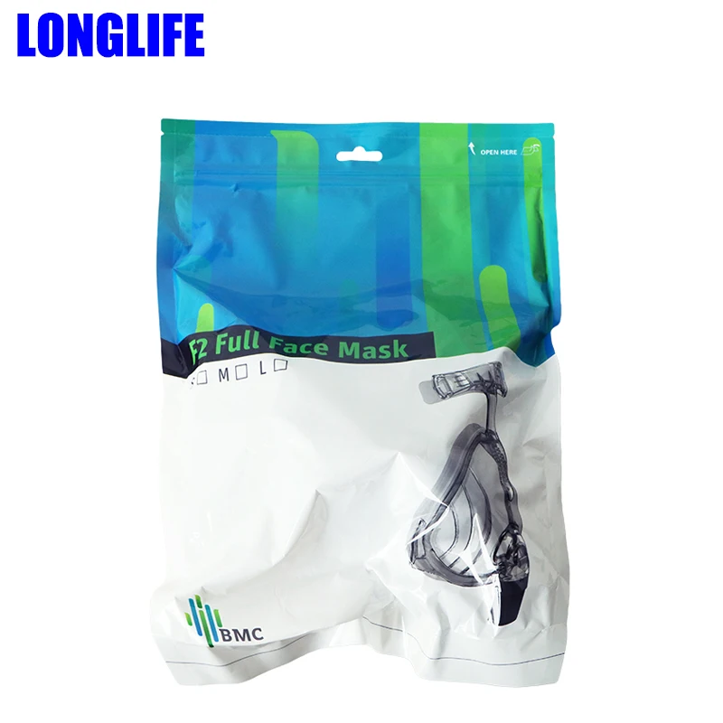 Полнолицевая маска BMC FM2 CPAP автоматическая сипап машина APAP BIPAP размер S/M/L подушек