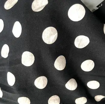 

christmas black grey dots psjamas print knitted stretch Sewing diy Patchwork knit cotton lycra Knitted fabrics Sewing Textile